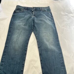 OUTERKNOWN Mens‎ S.E.A. Jeans Generation Slim Selvedge Denim Button Fly Sz 31x29